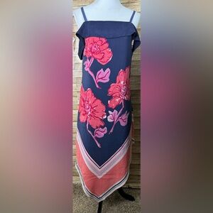 Moulinette Soeurs Floral Silk Garden Party Dress sz small